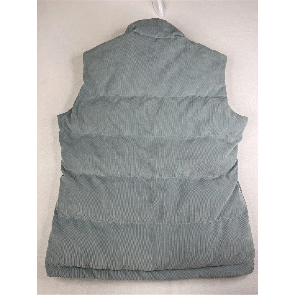 Vineyard Vines Oversized Corduroy Seabrook Puffer Vest Blue Large 20001630-C413